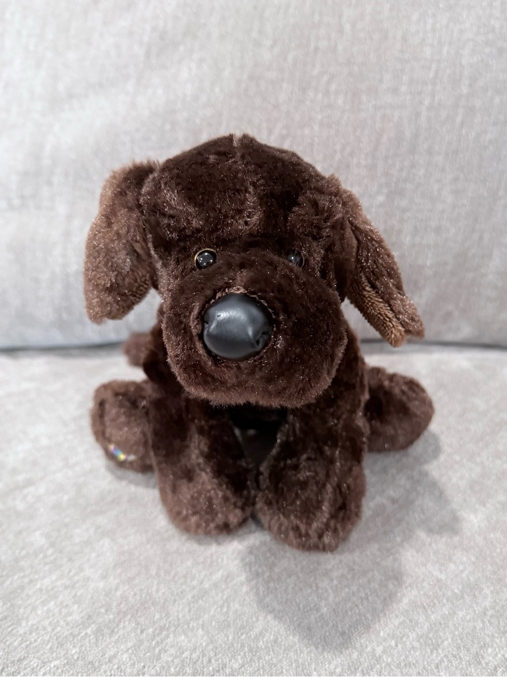 GANZ Webkinz Chocolate Lab Plush Dog 9" Stuffed Animal No Code